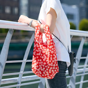 mini Daisy ミニ・デイジー |　花柄　赤　コンビニサイズ　| KIND BAG カインドバッグ（エコバッグ）