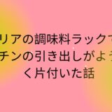セリアの調味料ラックでキッチンの引き出しがようやく片付いた話
