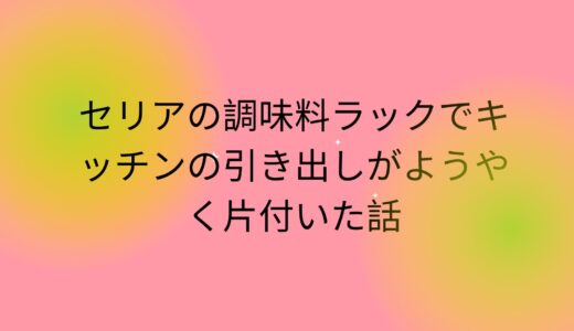 セリアの調味料ラックでキッチンの引き出しがようやく片付いた話