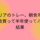 セリアのトレー、朝食用に3枚買って半年使ってみた結果